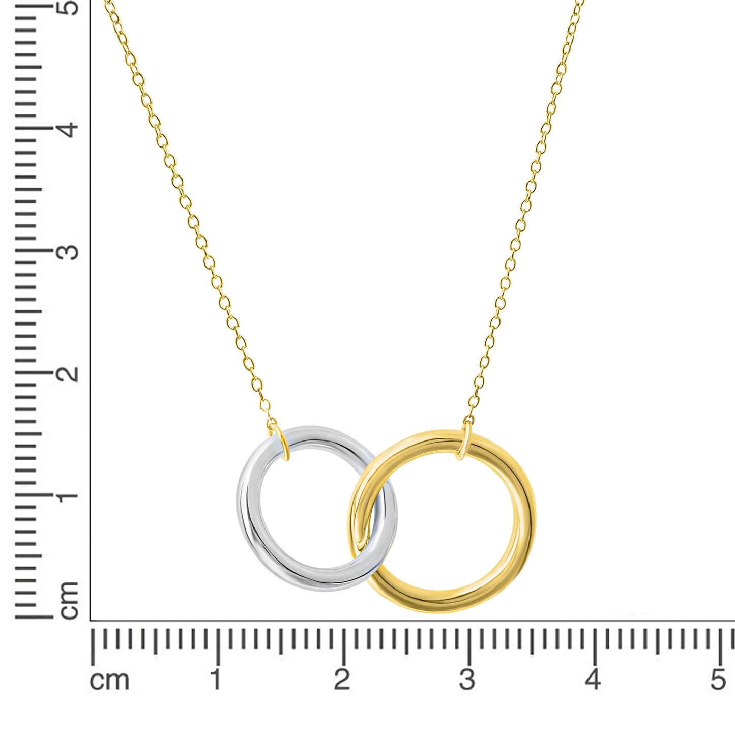 Halskette Ankerkette 925/- Sterling Silber vergoldet (teil) 45,0cm