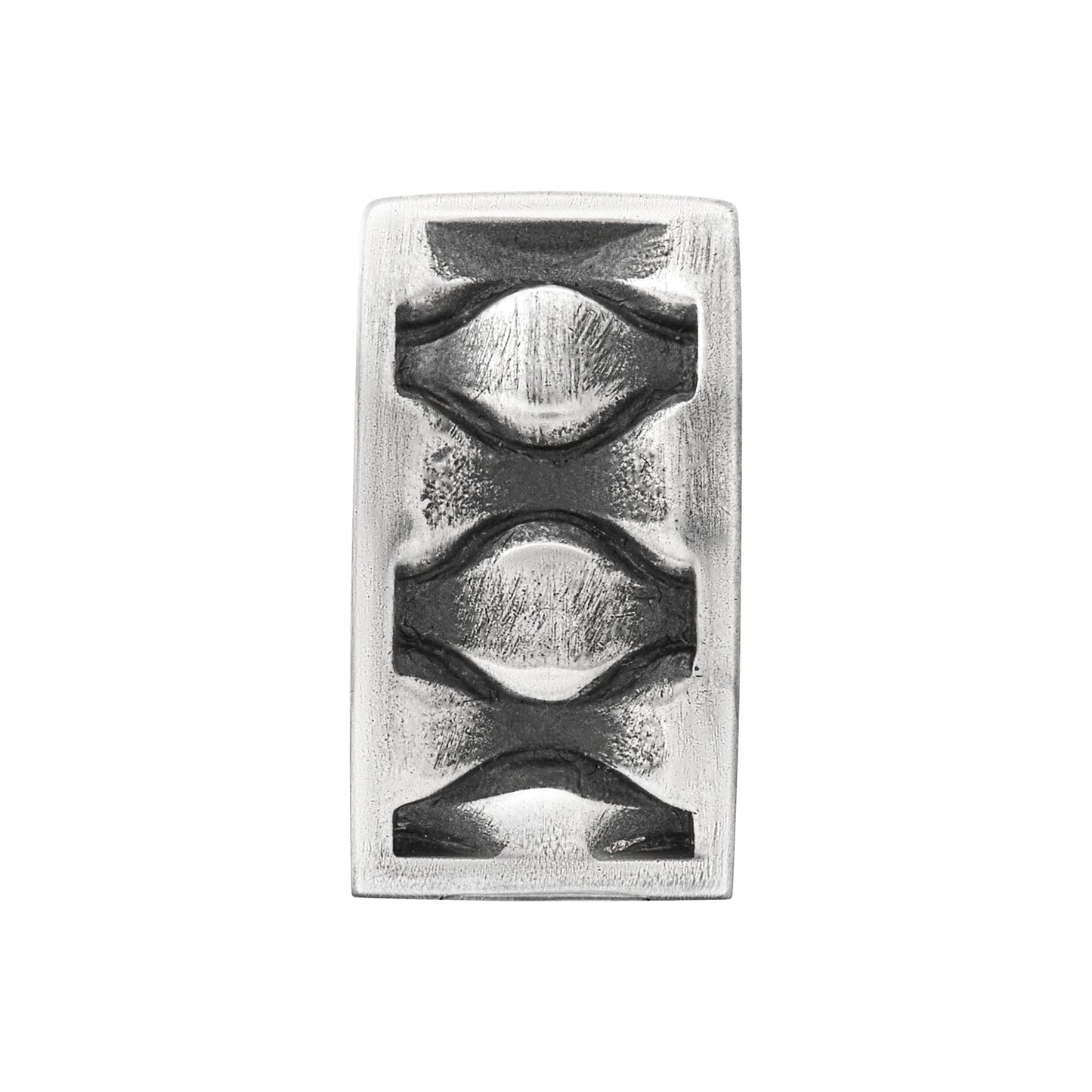 cai Single Ohrring 925/- Sterling Silber oxidiert 18,0cm ohne Stein