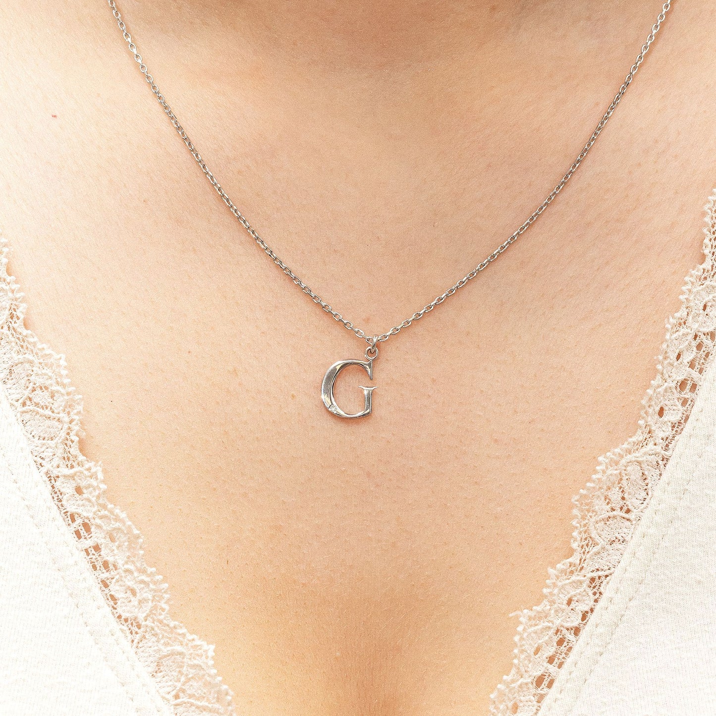 Halskette Flachpanzerkette 925/- Sterling Silber rhodiniert 48,0cm Diamant 0,008ct.