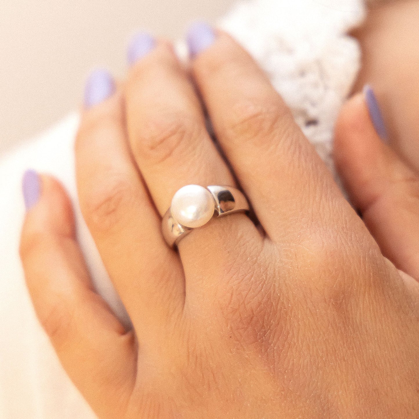 Ring 925/- Sterling Silber rhodiniert ohne