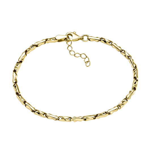 Armband Fantasiekette 375/- Gold 19cm