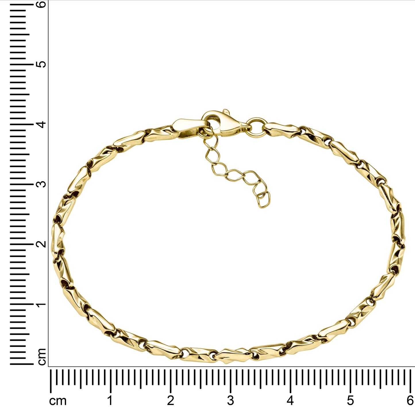 Armband Fantasiekette 375/- Gold 19cm