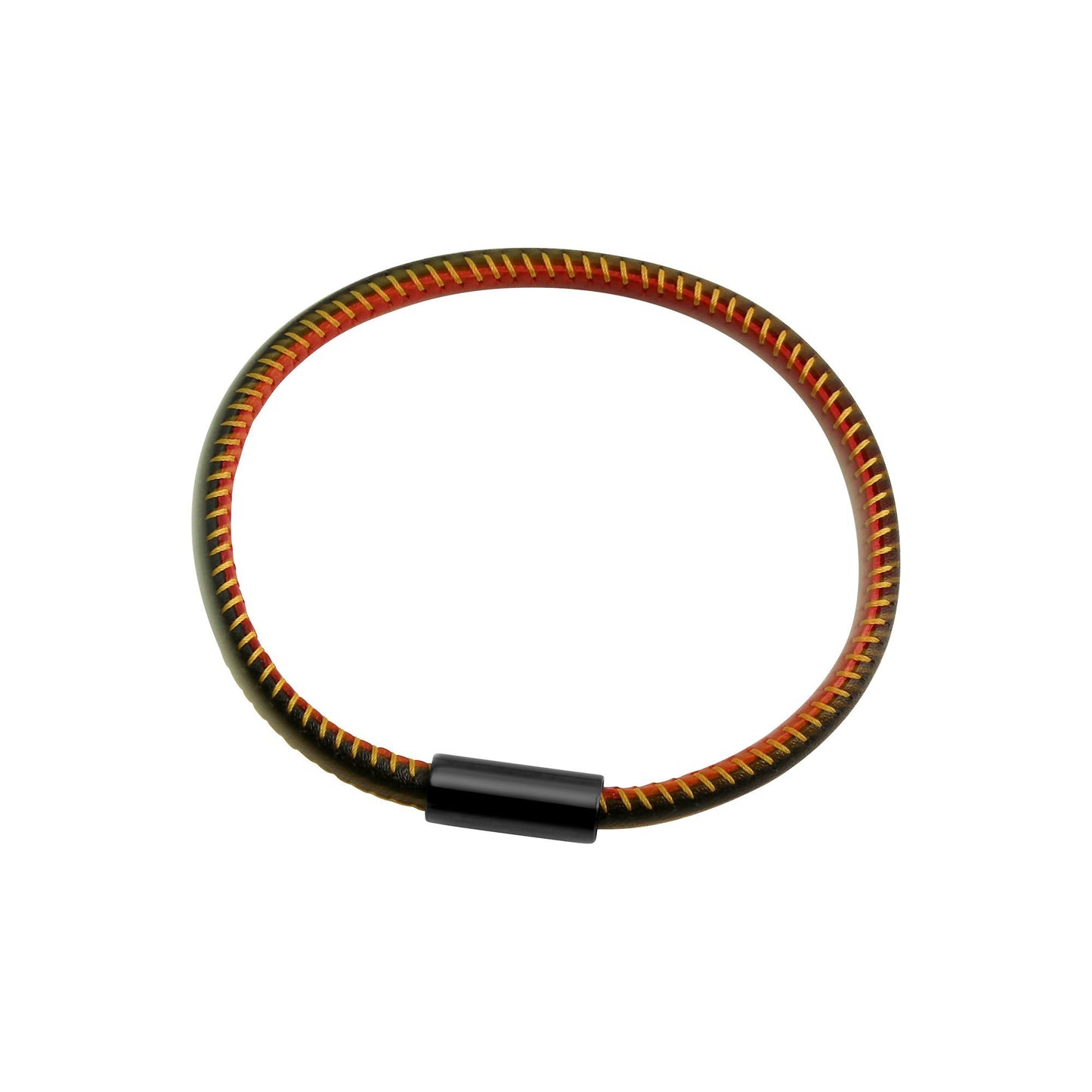 Armband Lederband Edelstahl 19cm