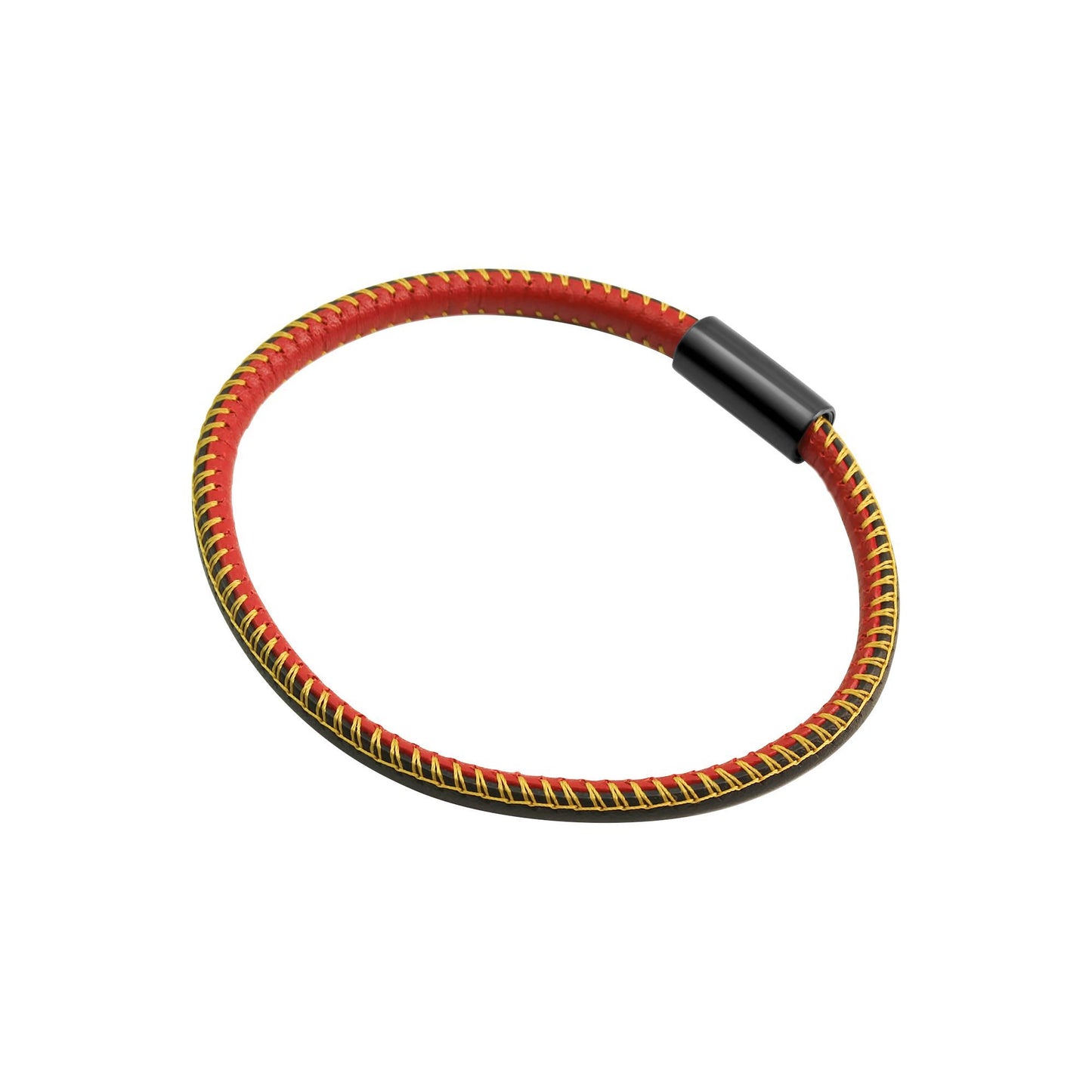 Armband Lederband Edelstahl 21cm