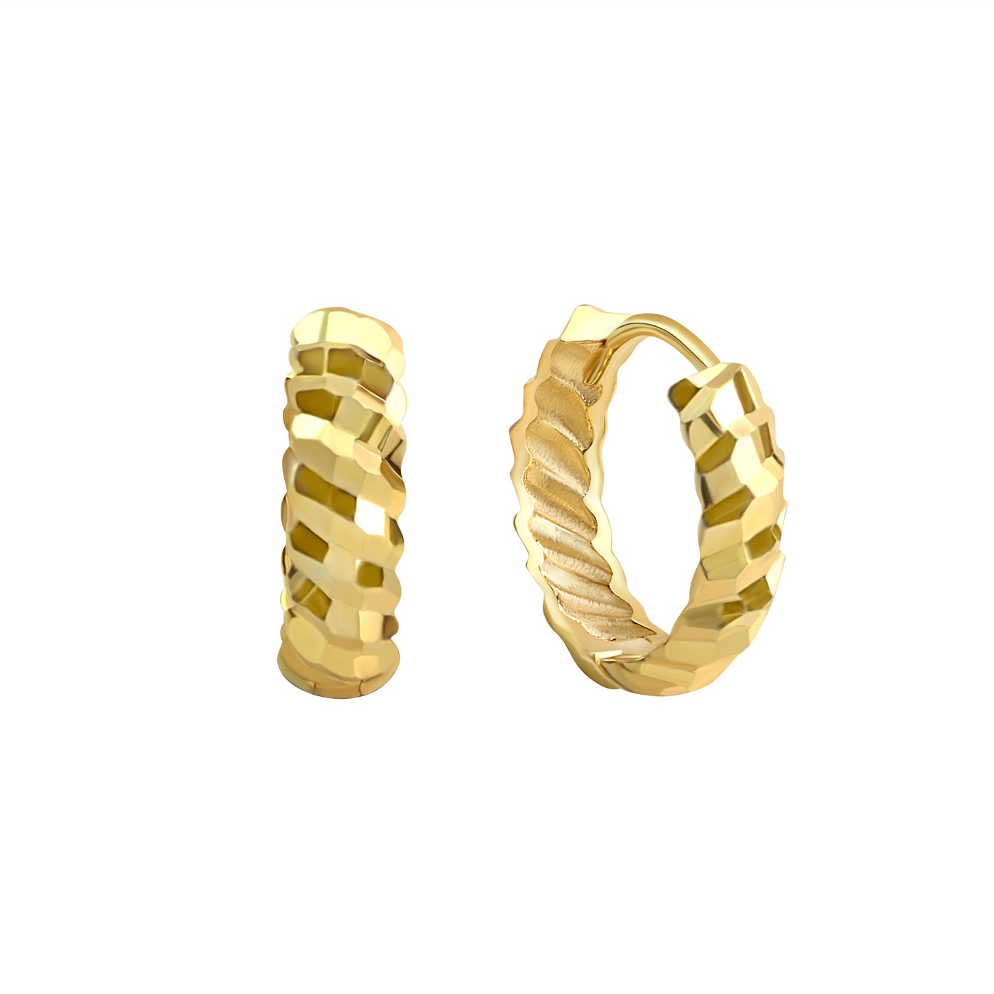 Creolen 375/- Gold 1,4cm ohne