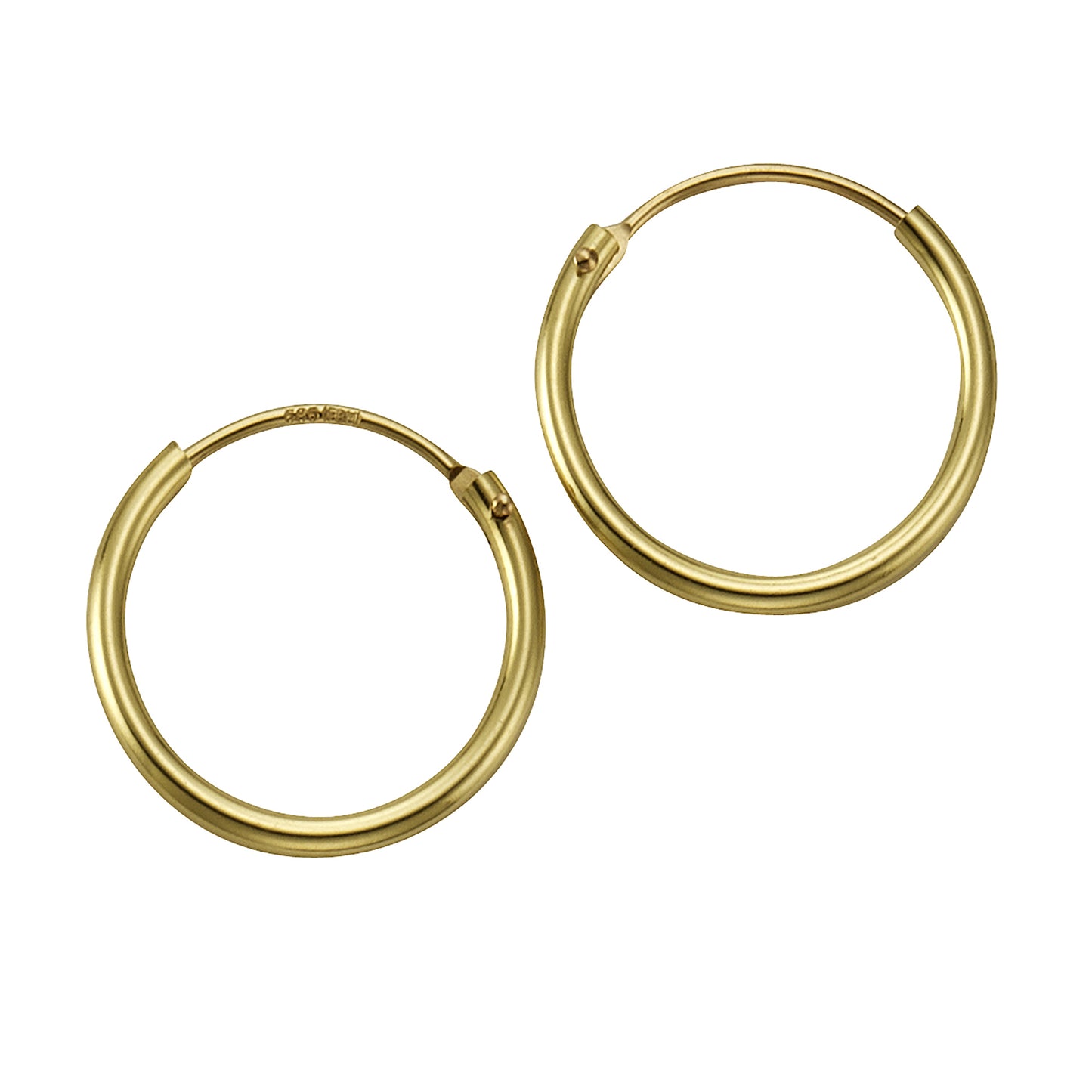 Ohrringe 585/- Gold 1,3cm ohne