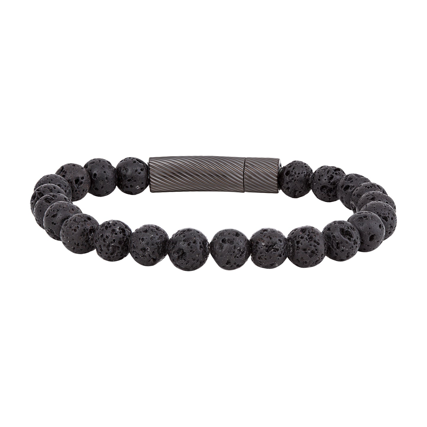 cai Armband Lederband Edelstahl 21cm Stein