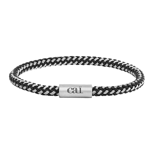 cai Armband Lederband Edelstahl 21cm ohne Stein