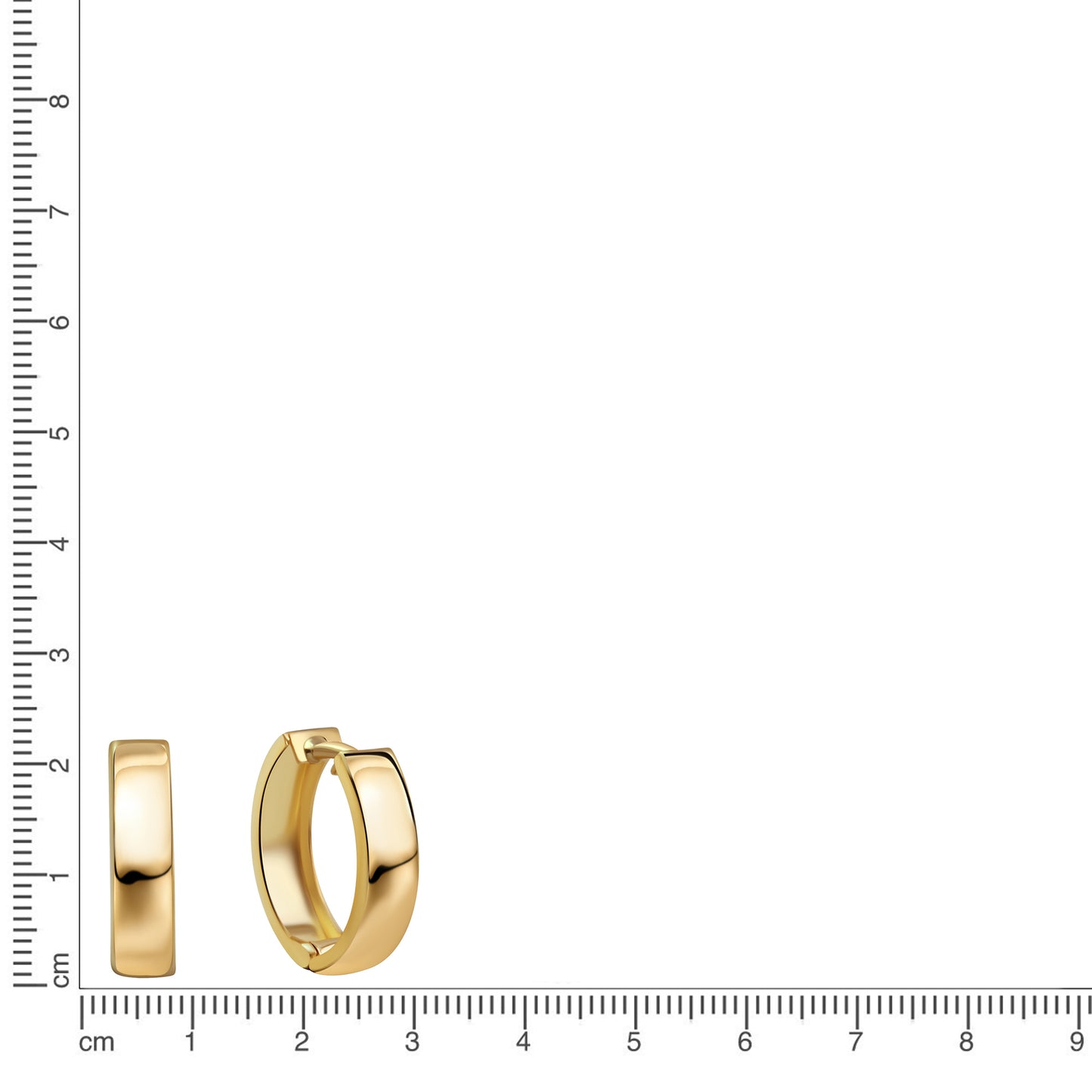 Ohrringe 333/- Gold 1,3cm ohne