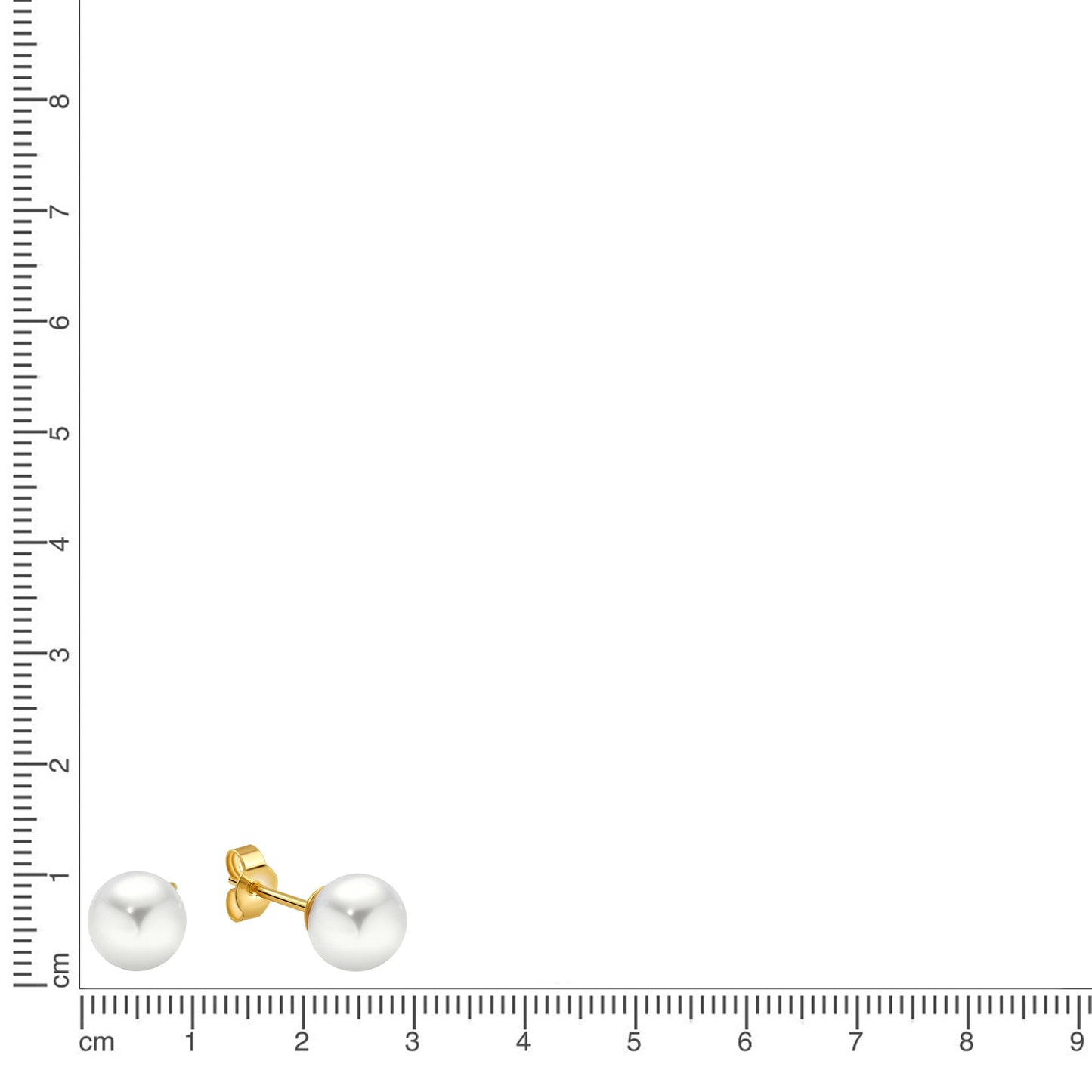 Ohrringe 333/- Gold 0,7cm Süßwasserzuchtperle