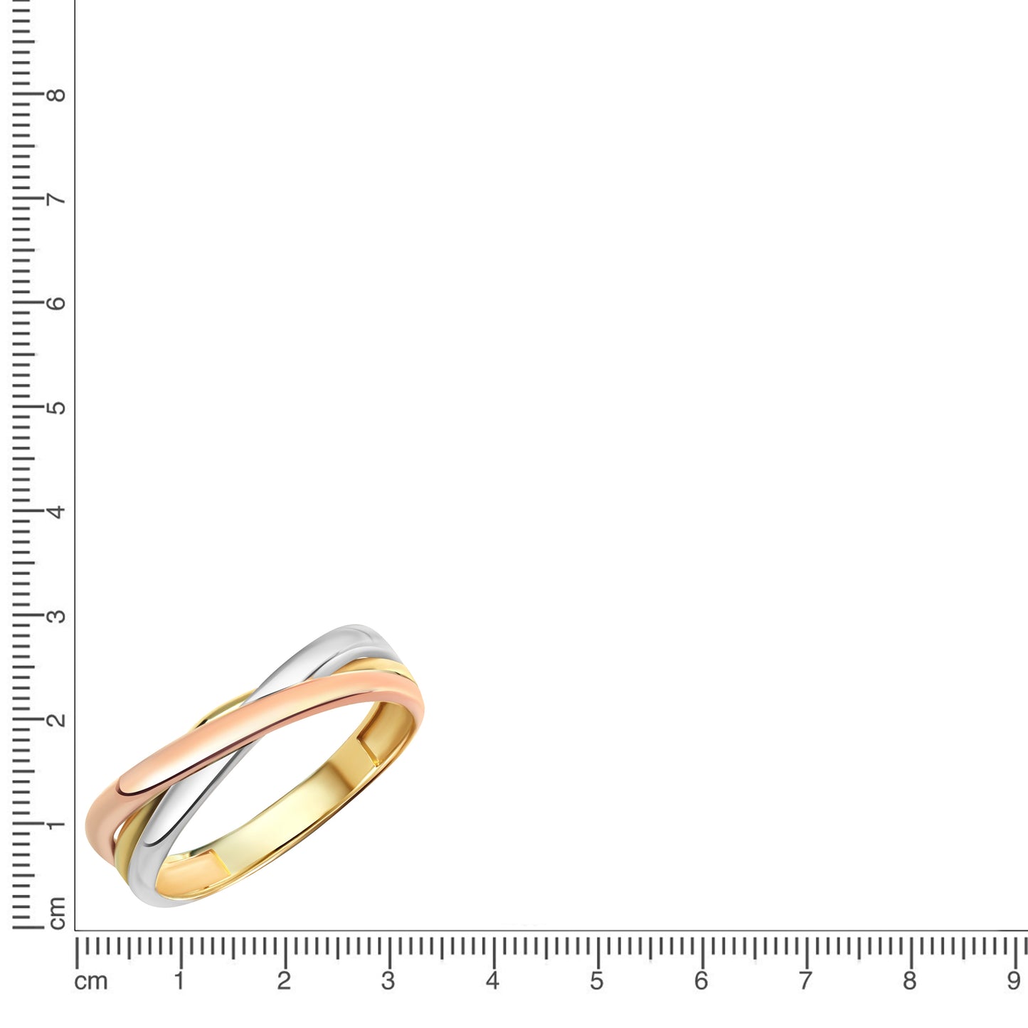 Ring 333/- Gold vergoldet (teil) ohne