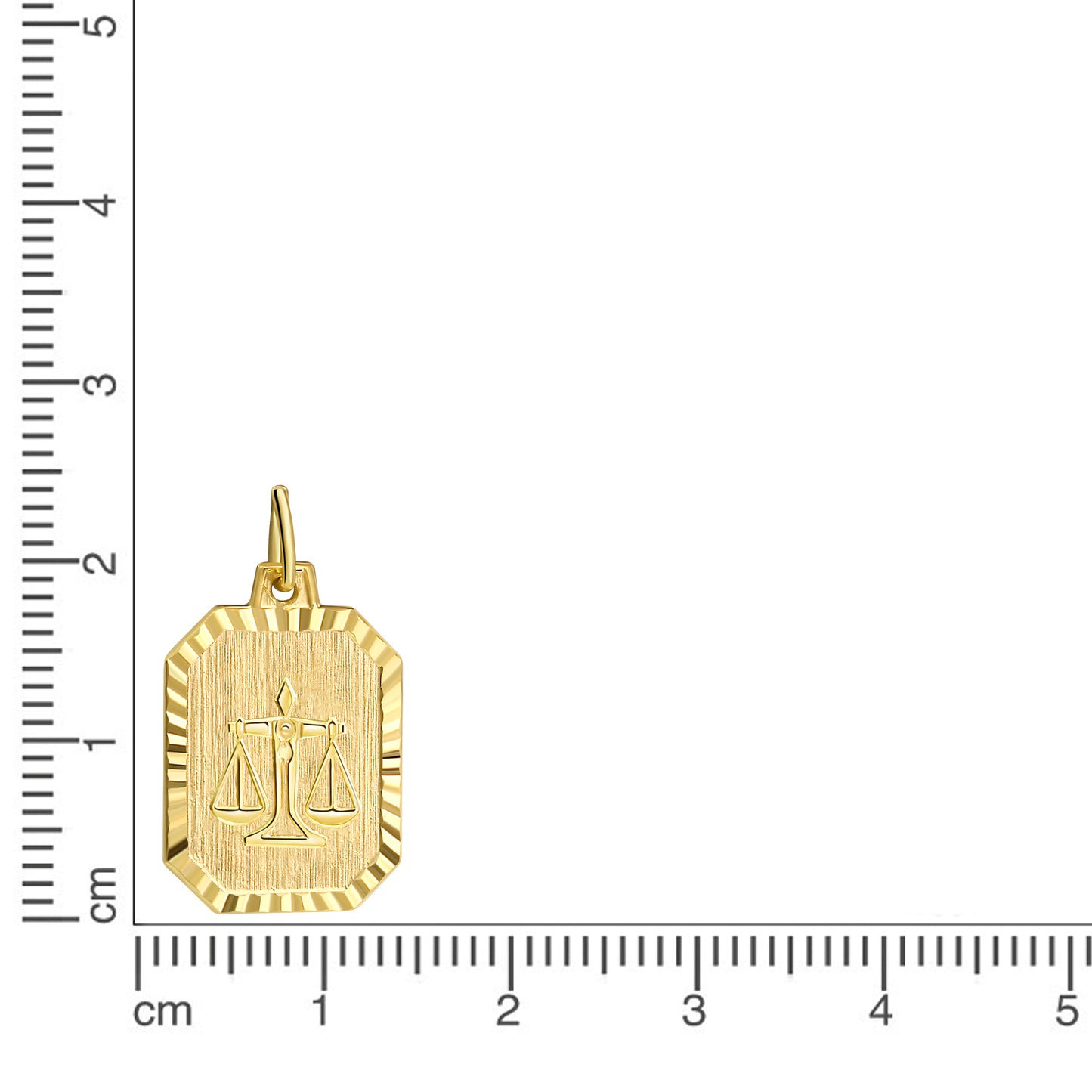 Anhänger Sternzeichen Waage 333/- Gold 2,2cm