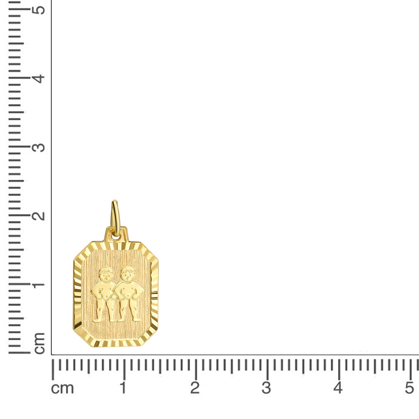 Anhänger Sternzeichen Zwillinge 333/- Gold 2,2cm