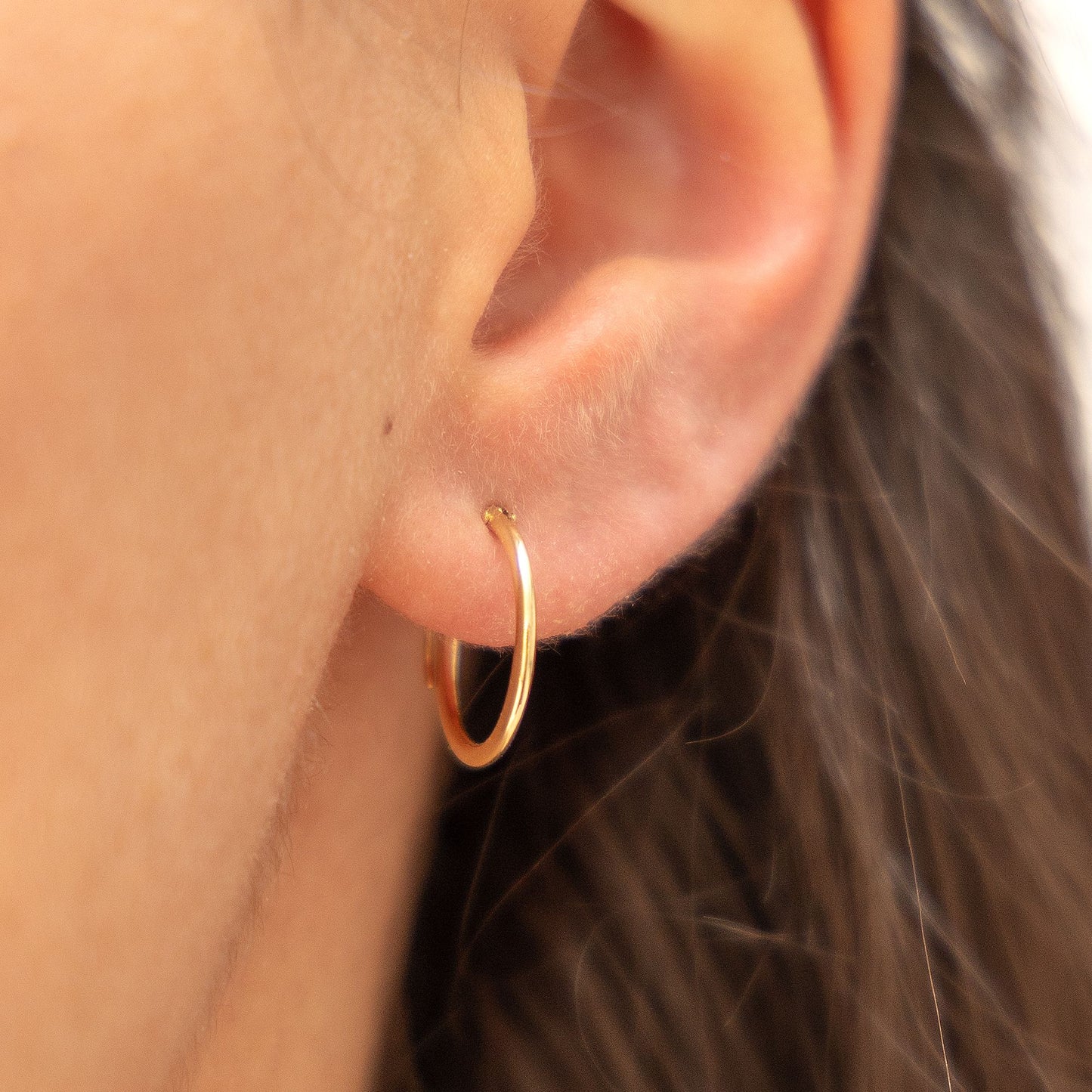 Ohrringe 585/- Gold 1,3cm ohne