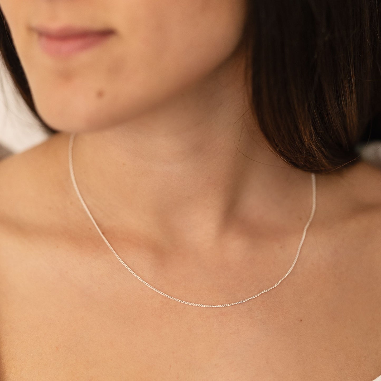 Halskette Panzerkette 925/- Sterling Silber 42 cm