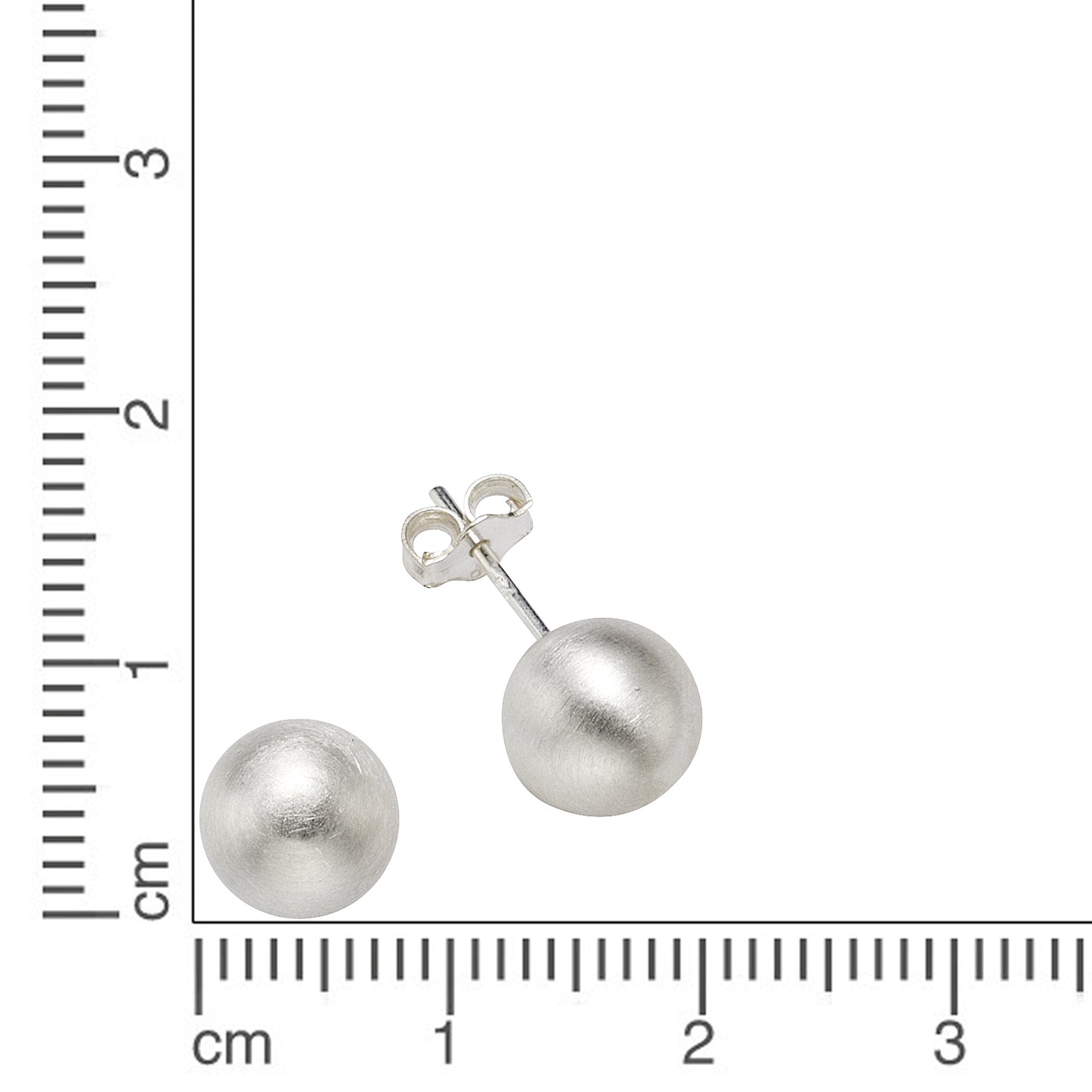 Ohrringe 925/- Sterling Silber 0,8cm ohne