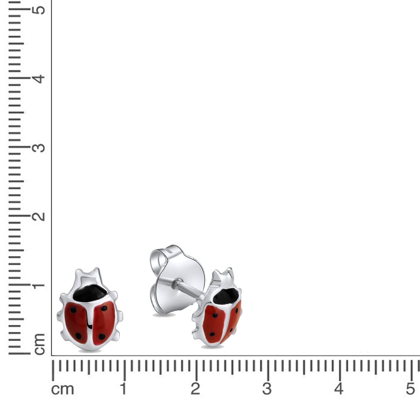 Ohrringe 925/- Sterling Silber rhodiniert 0,8cm