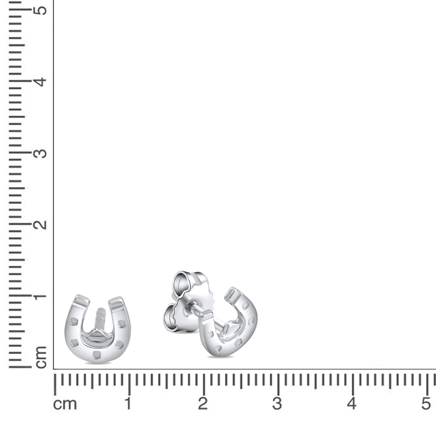 Ohrringe 925/- Sterling Silber rhodiniert 0,6cm
