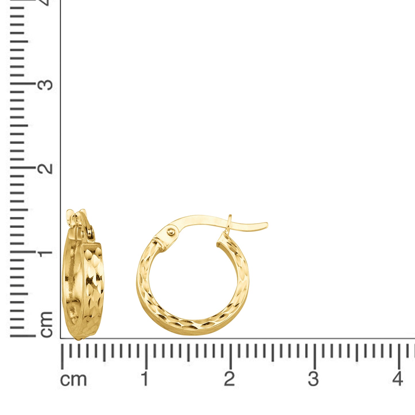 Ohrringe 375/- Gold 1,3cm ohne