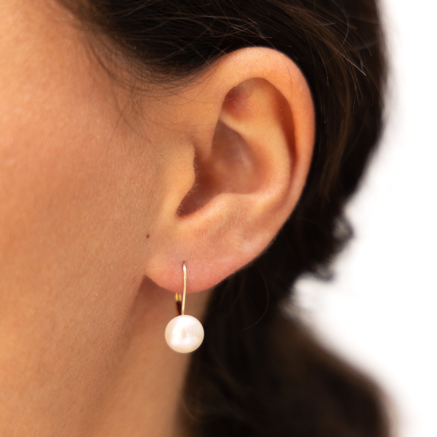 Ohrringe 585/- Gold 1,5cm Süßwasserzuchtperle