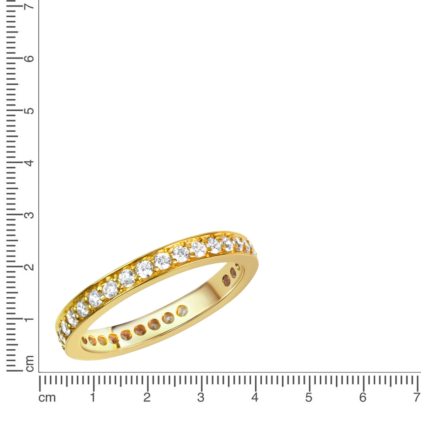 Ring 925/- Sterling Silber Rhodiniert Zirkonia