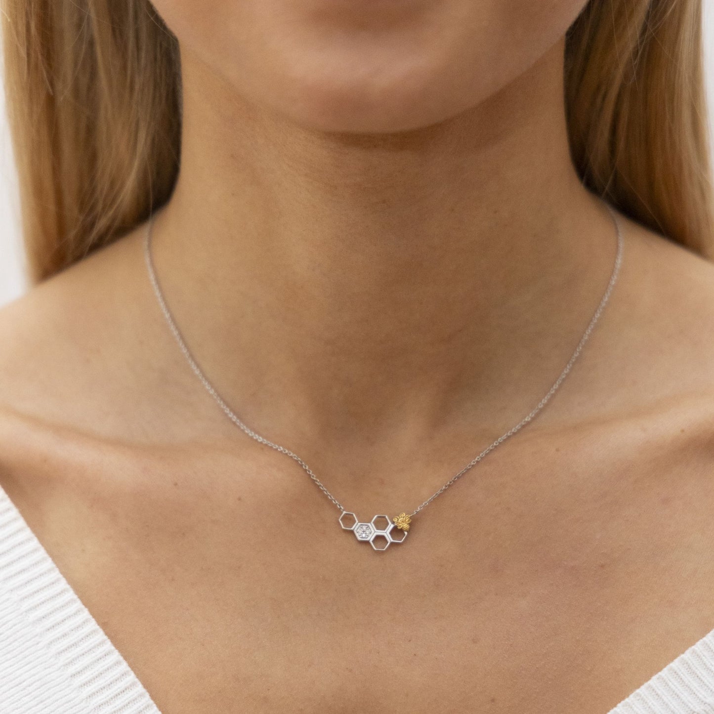 Halskette Ankerkette 925/- Sterling Silber rhodiniert 45,0cm Zirkonia