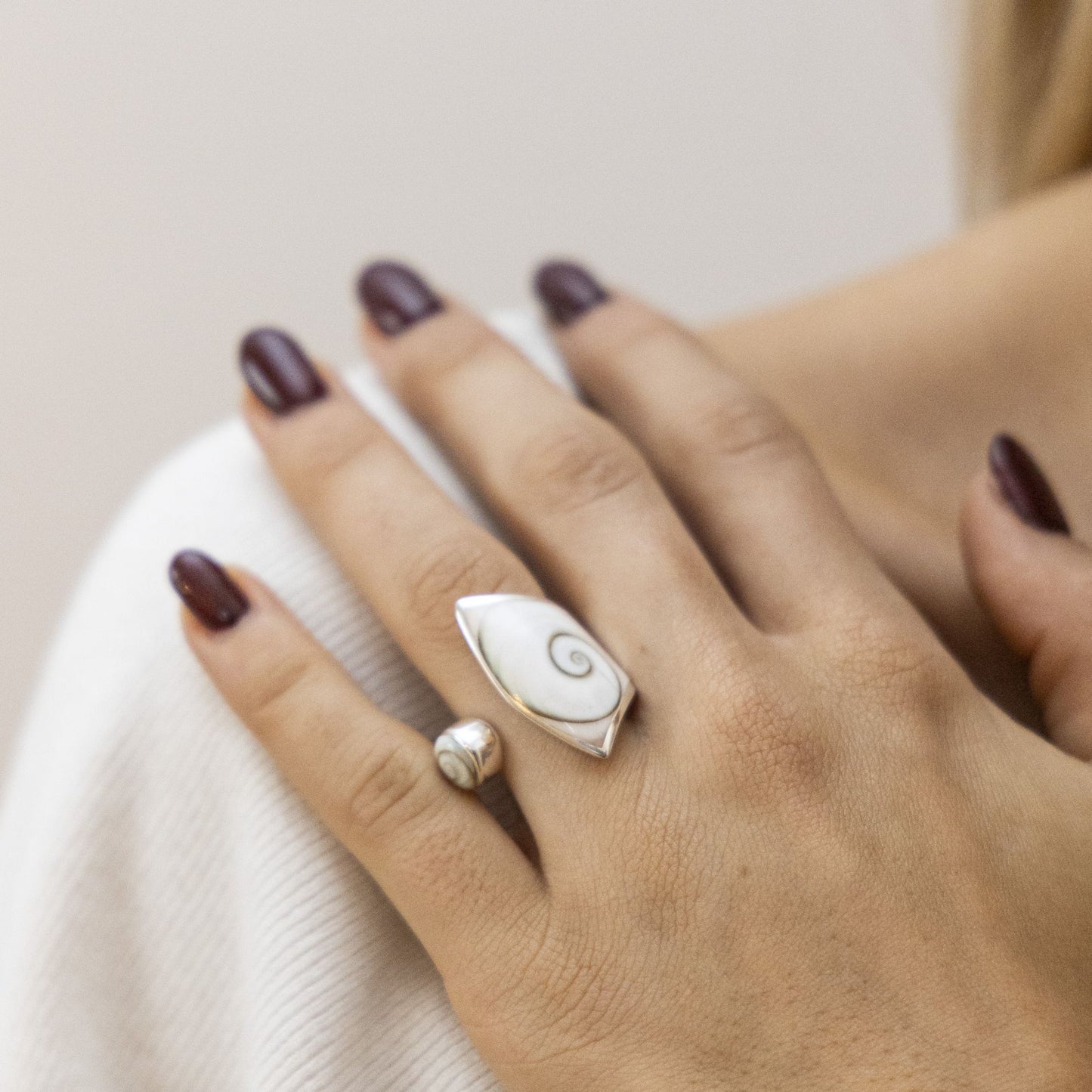 Ring 925/- Sterling Silber Muschel