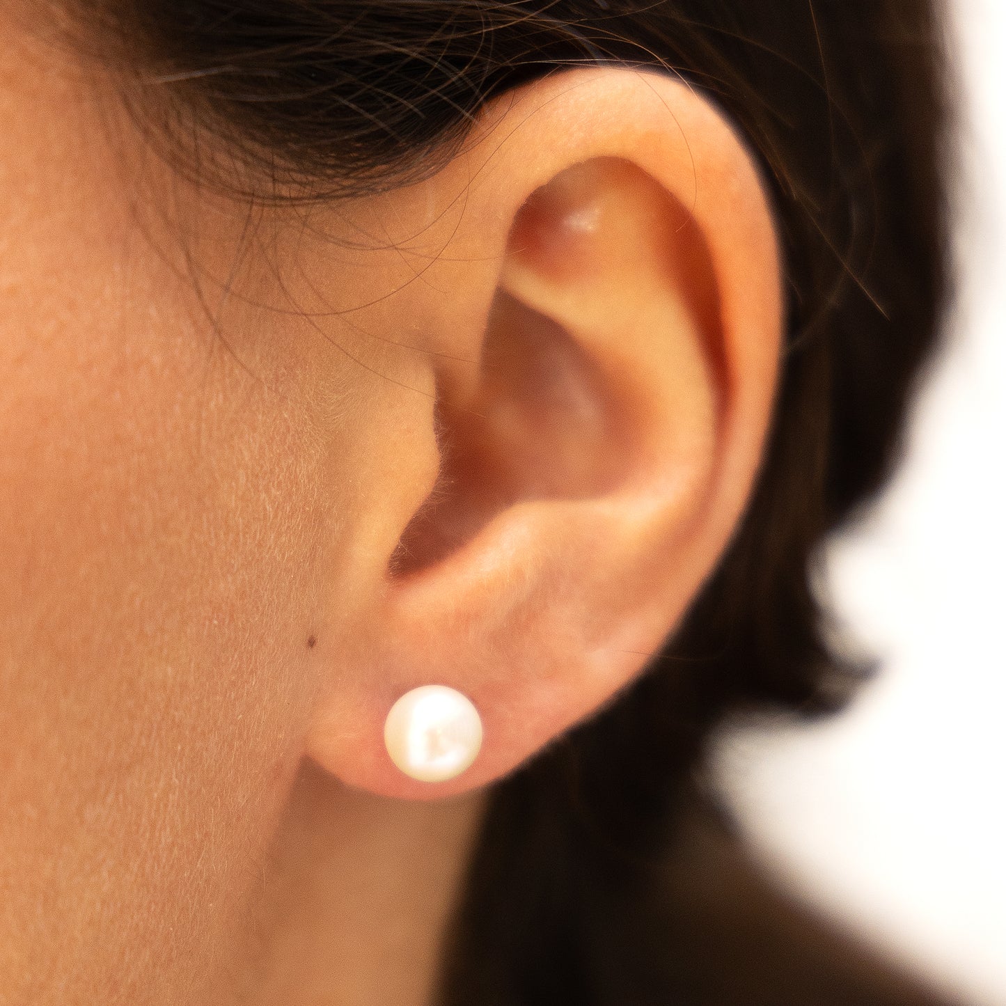 Ohrringe 333/- Gold 0,7cm Süßwasserzuchtperle