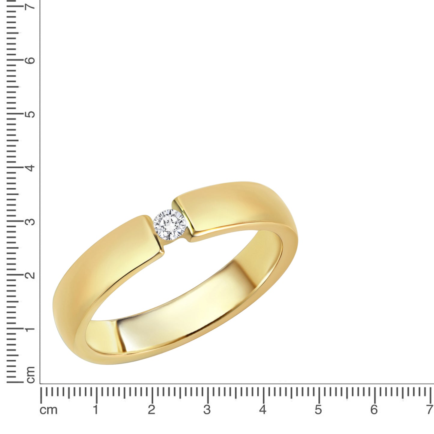 Ring 375/- Gold Brillant 0,05ct.
