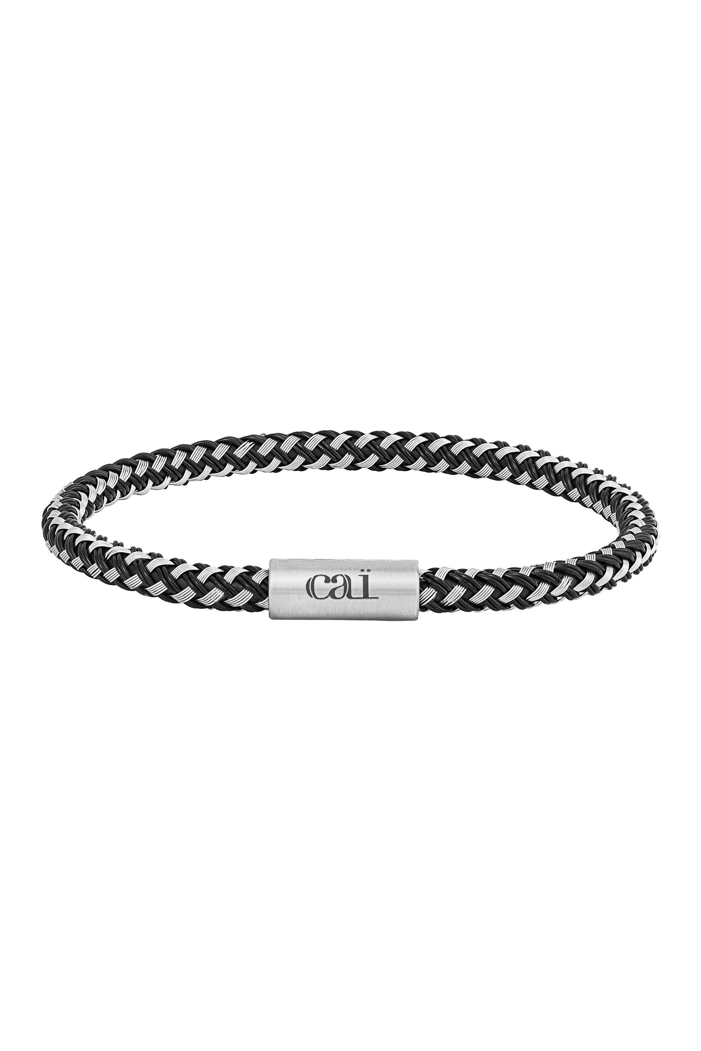 cai Armband Lederband Edelstahl 21cm ohne Stein