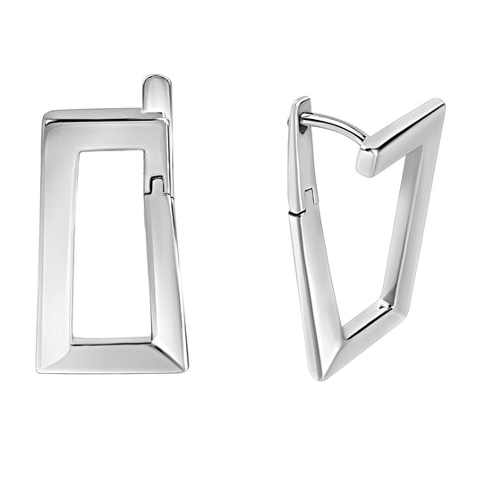 Creolen 925/- Sterling Silber Rhodiniert 1,2cm