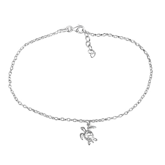 Fusskette Ankerkette 925/- Sterling Silber 27,0cm