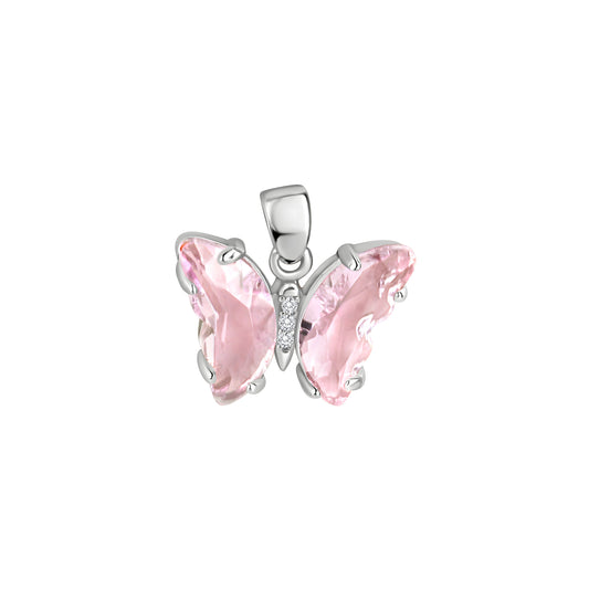 Anhänger 925/- Sterling Silber rhodiniert 1,6cm Zirkonia