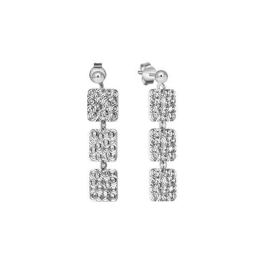 Ohrstecker 925/- Sterling Silber Rhodiniert 4,1cm