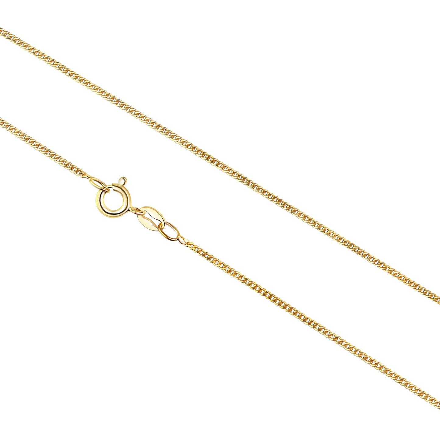 Kette Panzerkette 925/- Sterling Silber vergoldet 50cm