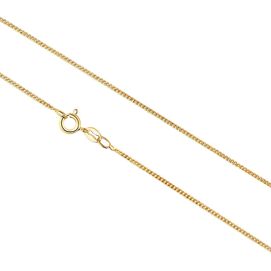 Kette Panzerkette 925/- Sterling Silber vergoldet 50cm