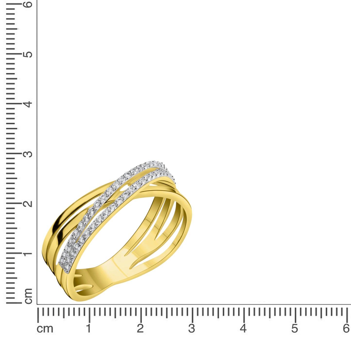 Ring 375/- Gold Zirkonia