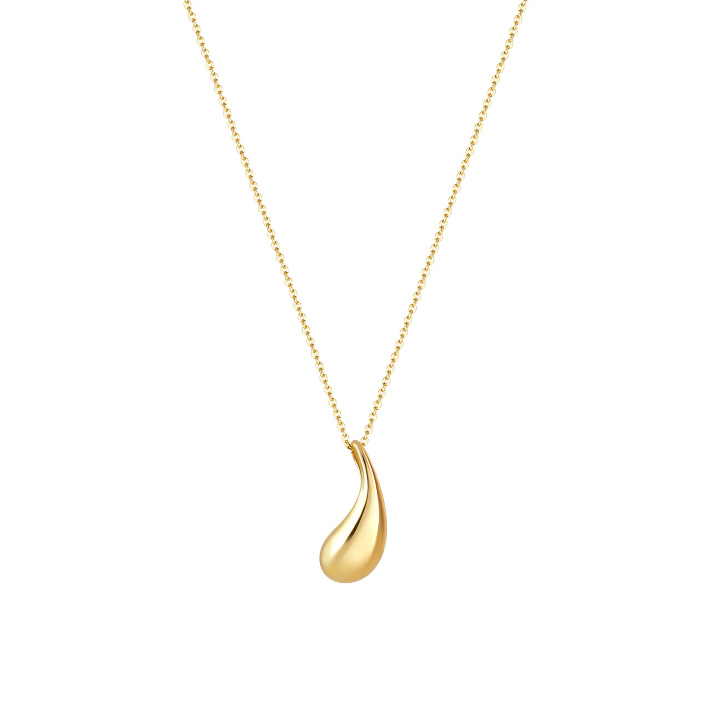 Anhänger mit Kette Ankerkette 925/- Sterling Silber Vergoldet 45,0cm