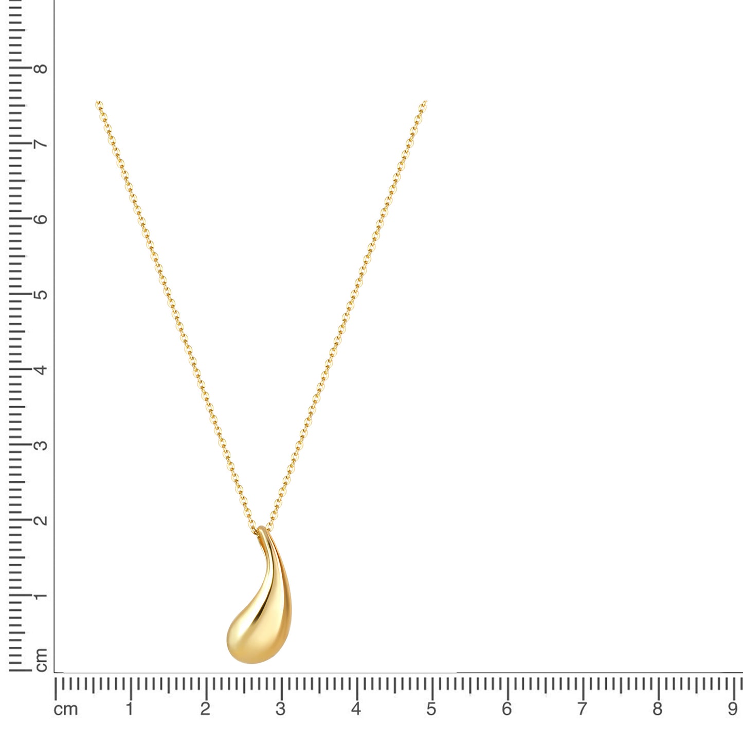 Anhänger mit Kette Ankerkette 925/- Sterling Silber Vergoldet 45,0cm