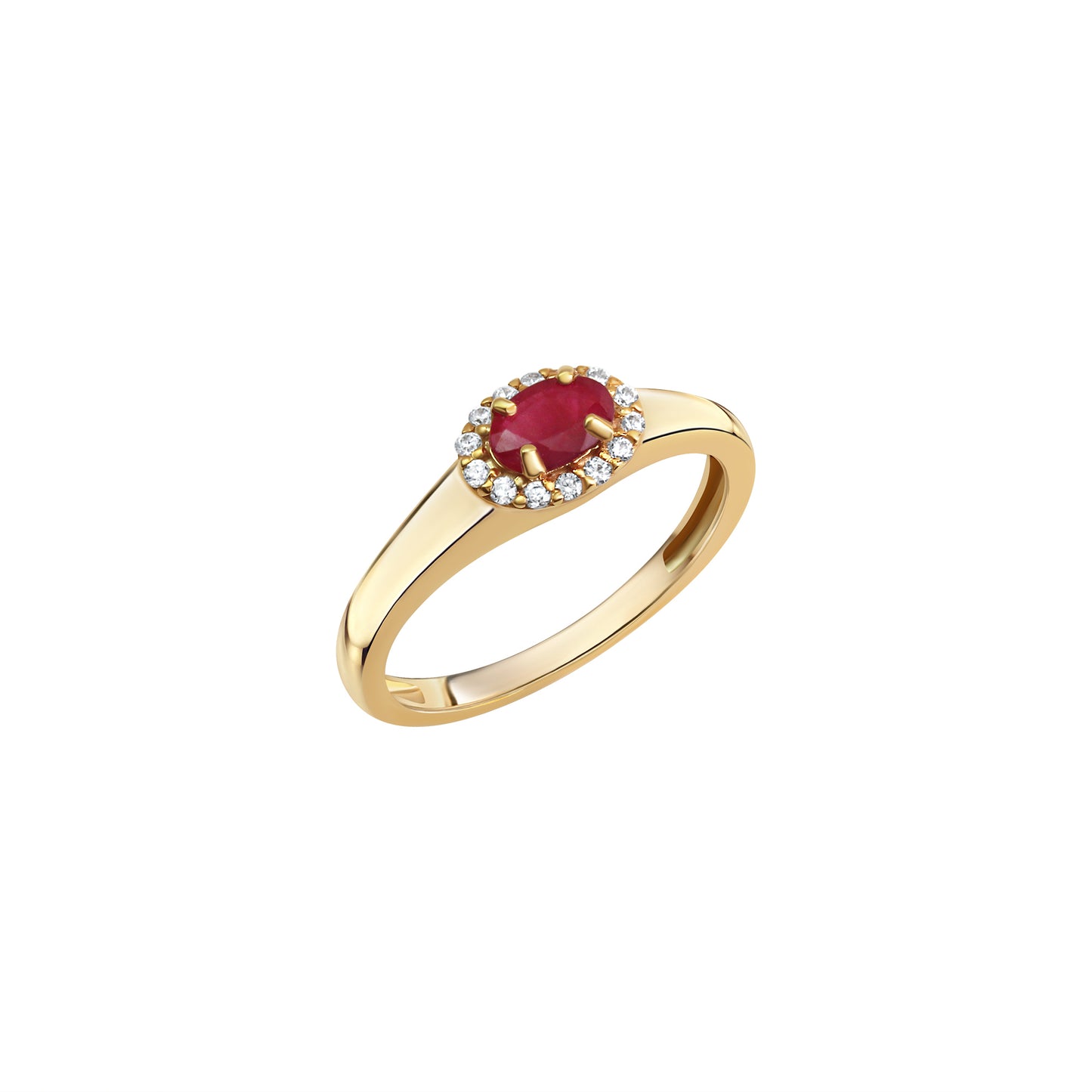 Ring 333/- Gold Rubin