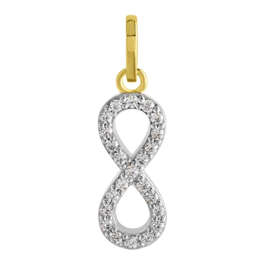 Anhänger 333/- Gold 2,1cm Zirkonia