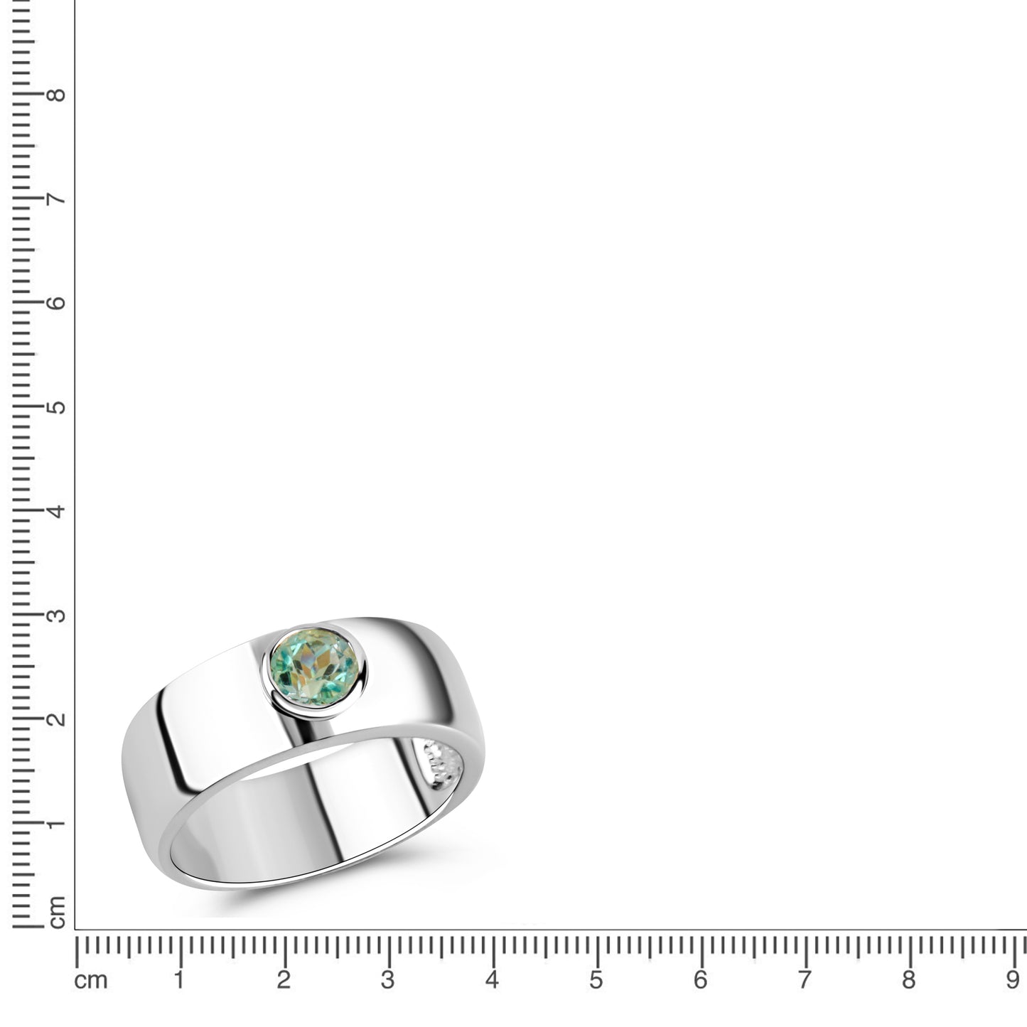 Ring 925/- Sterling Silber Rhodiniert Spinell