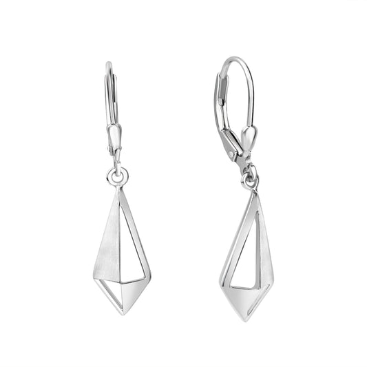 Ohrhänger 925/- Sterling Silber rhodiniert 3,6cm