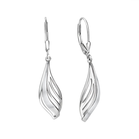 Ohrhänger 925/- Sterling Silber rhodiniert 3,8cm