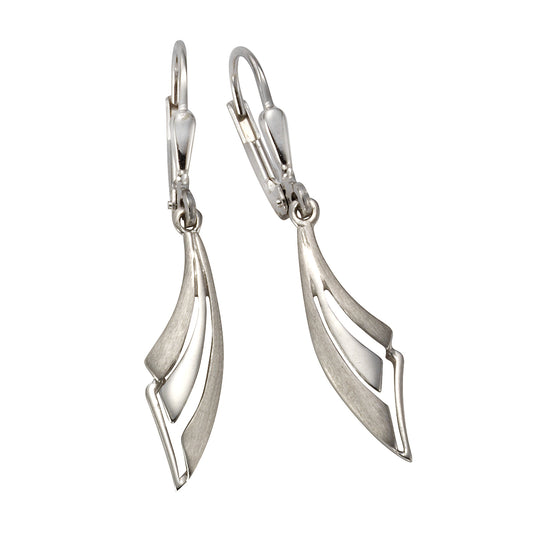 Ohrhänger 925/- Sterling Silber rhodiniert 3,5cm