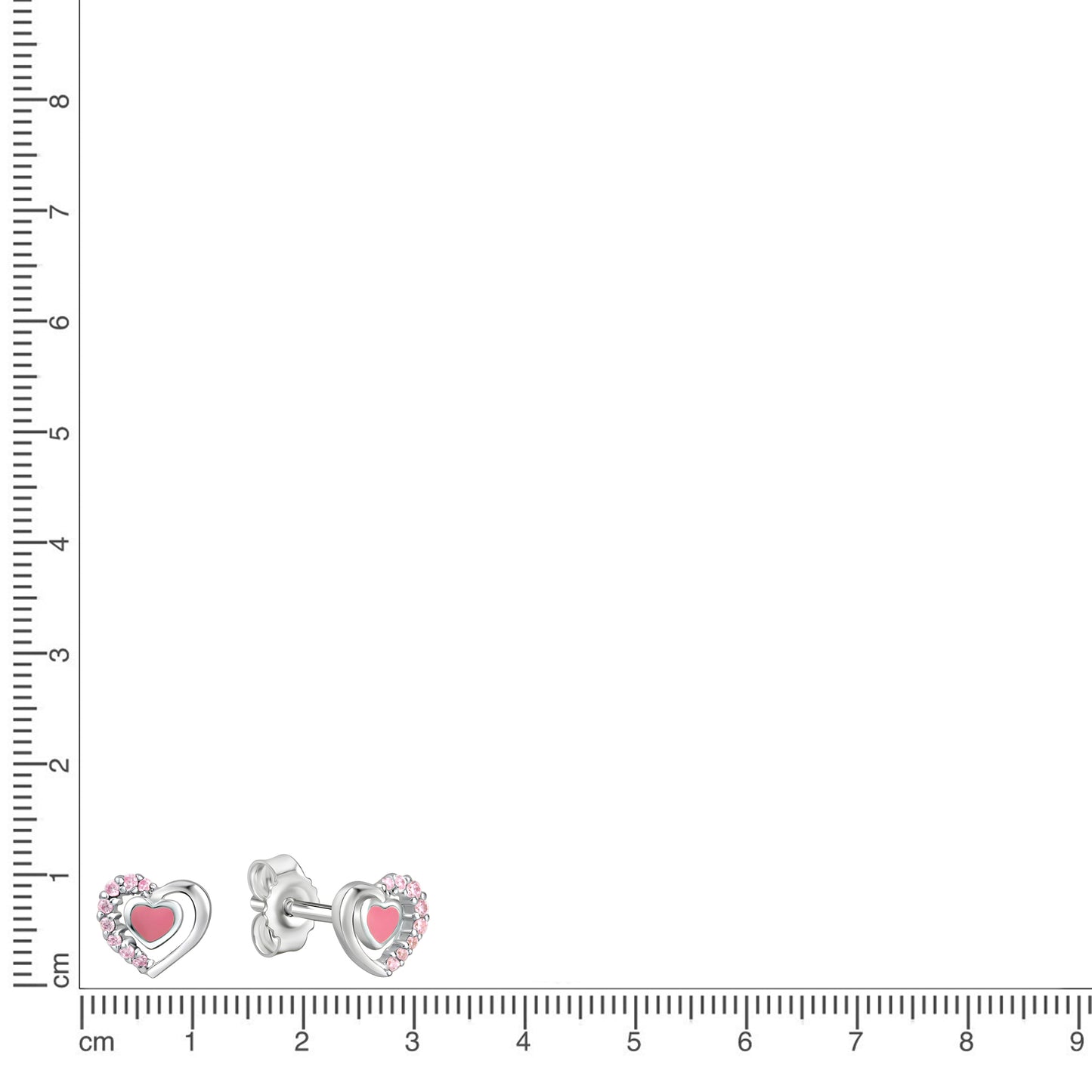 Ohrstecker 925/- Sterling Silber rhodiniert 0,6cm Zirkonia