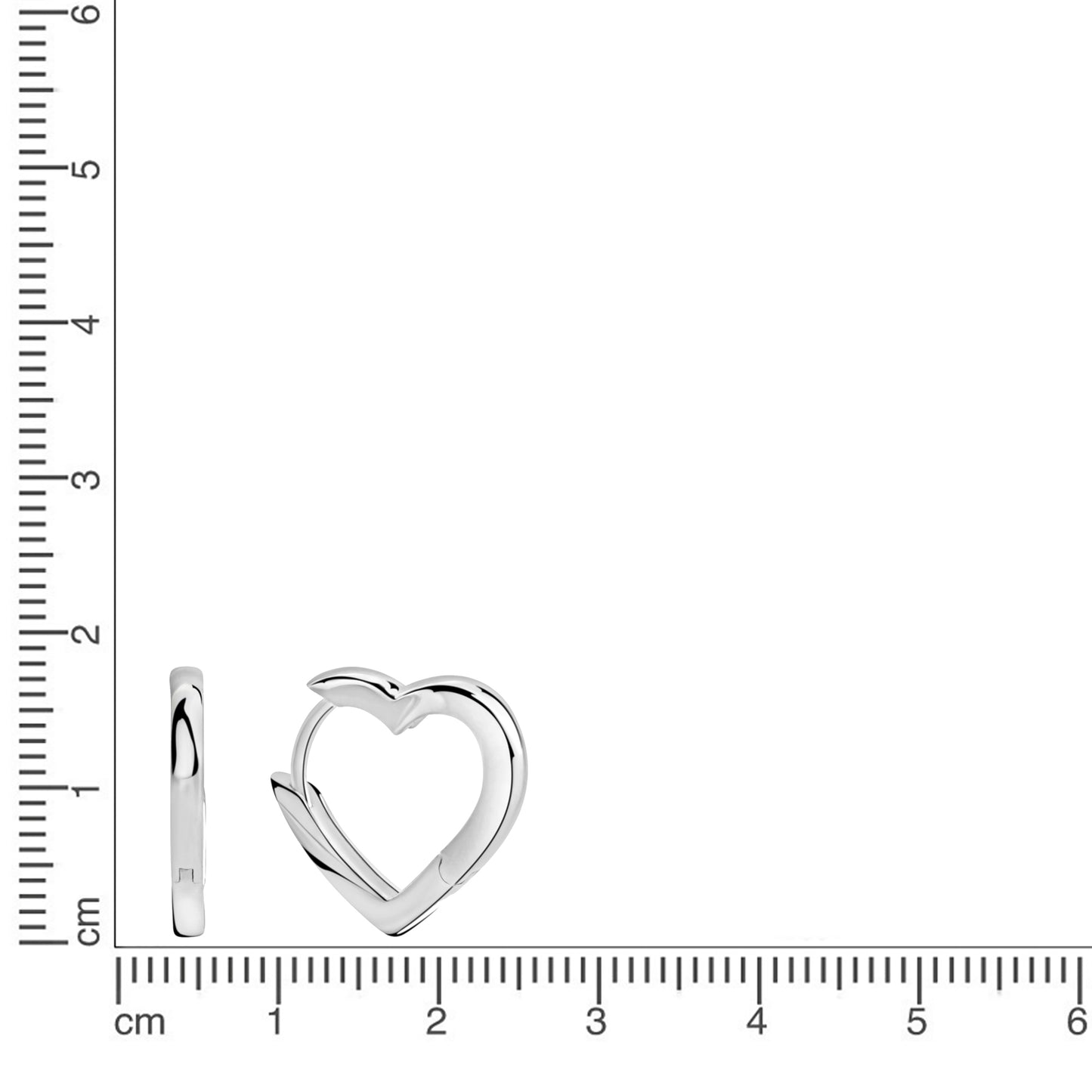 Creolen 925/- Sterling Silber Rhodiniert 1,5cm