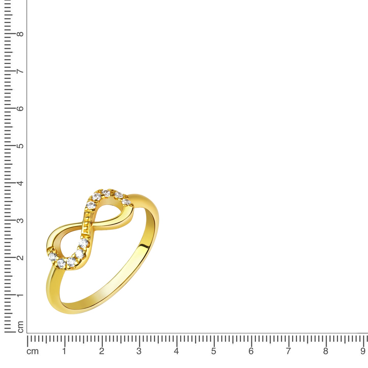 Ring 925/- Sterling Silber vergoldet Zirkonia