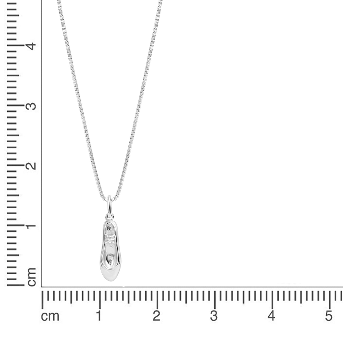 Anhänger mit Kette Venezianerkette 925/- Sterling Silber Rhodiniert 45,0cm Zirkonia