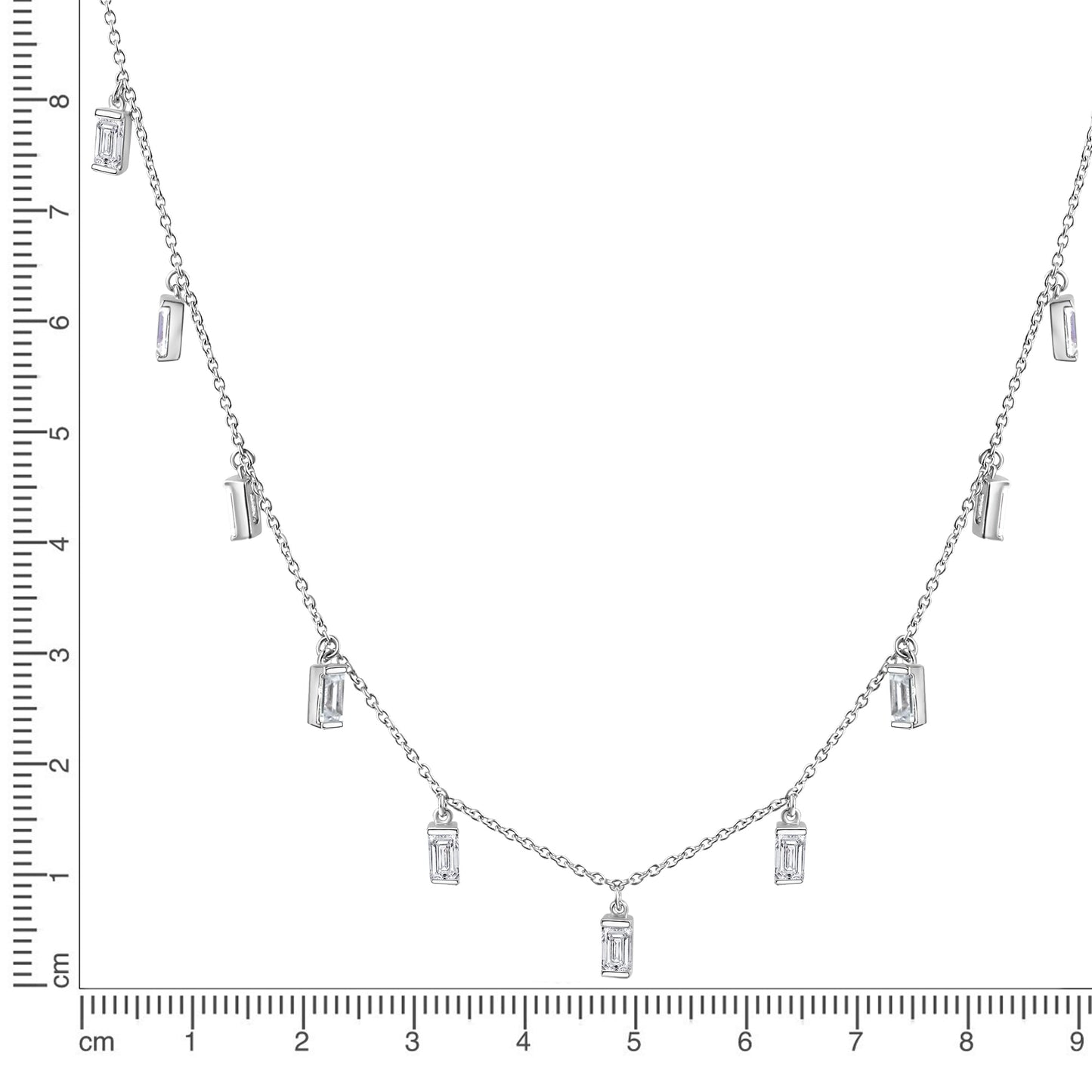 Kette Ankerkette 925/- Sterling Silber rhodiniert 45,0cm